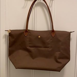Longchamp le pliage large khaki purse